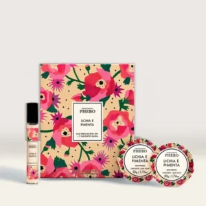 Kit Perfume Roll-On & Sabonete em Barra Lichia e Pimenta