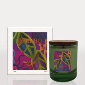 Vela Perfumada Aromáticos Basílico Roxo 250g